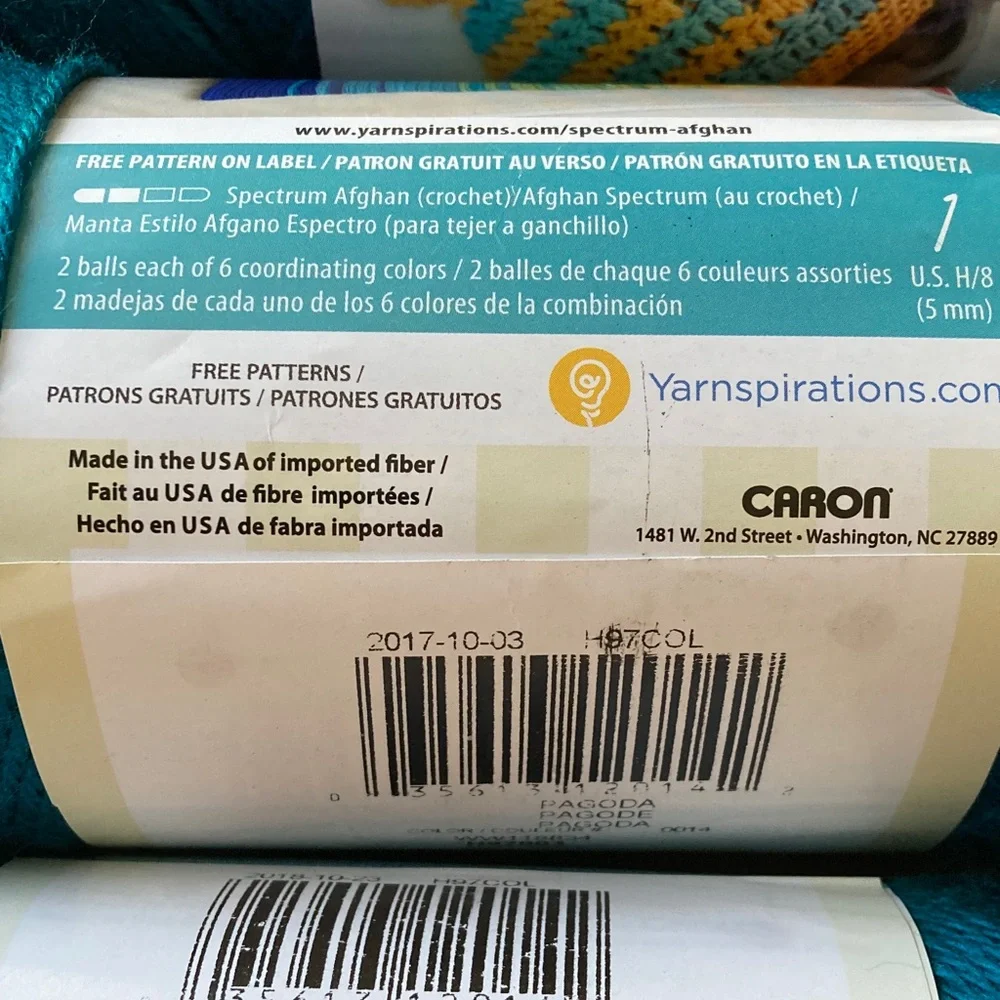 3 Skeins of Caron Simply Soft in Pagoda (Teal) - Picture 2 of 3